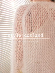 秋日时尚之选 COSLAND93韩国单淑女名媛精品洞洞镂空须须休闲针织毛衣